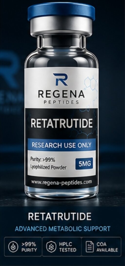 Retatrutide research peptide reference vial